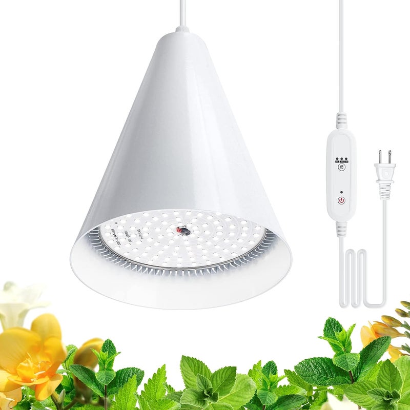 Bstrip Hanging Grow Light, 25W Full Spectrum Plant Lights for Indoor Plants, 16.4FT Power Cord, 5000K with Timer Function - Image 1